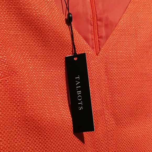 NWT Talbots orange sheath tweed dress size 2 - Picture 7 of 7